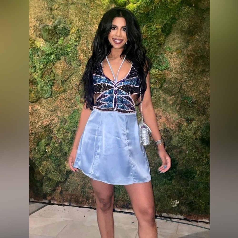 Beautiful Butterfly sequin mini dress - from Urban Outfitters